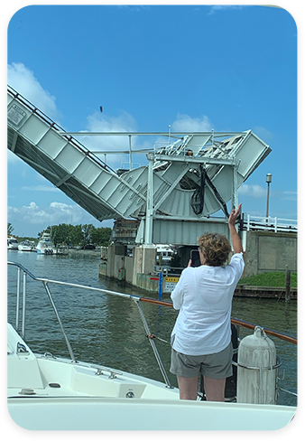 Under a Bascule Bridge